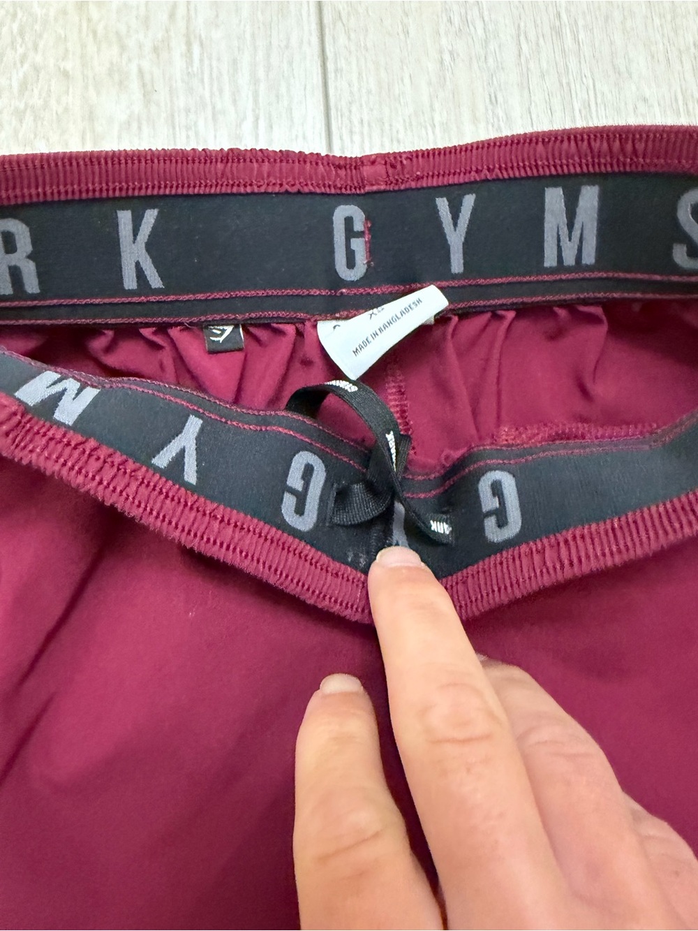 Gymshark Men’s Burgundy Training Shorts with Zip Pockets – Size XS - Picture 4 of 8